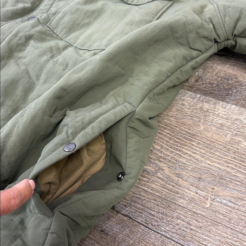 🌲 Patagonia Insulated Snap Front Jacket | XXL | Olive Green | Sherpa Lined - Picture 6 of 9